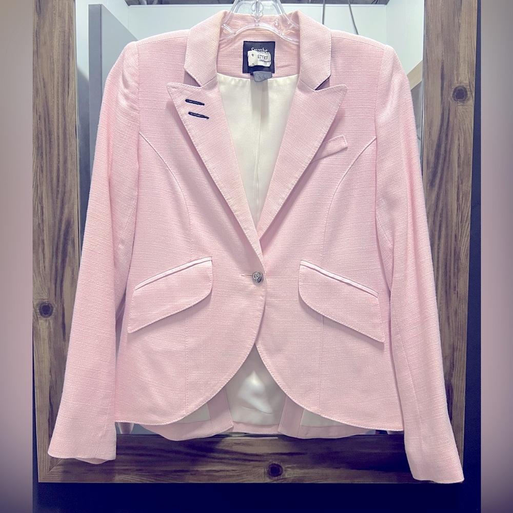 Smythe Pink Cutaway Blazer collab with TNT - jacket Size 6